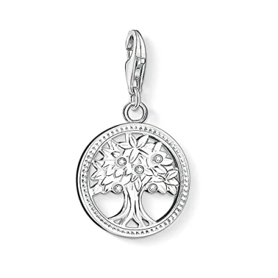 Image of Thomas Sabo Women Charm Pendant Tree of Life Club 925 Sterling Silver 1303 051 14