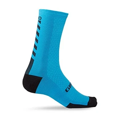 Image of Giro HRC+ Merino Wool Cycling Socks in Blue Jewel/Black Large,