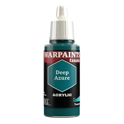 Image of The Army Painter, Warpaints Fanatic Deep Azure Single Acrylics, Miniature Hobby Painting, Quality Paint for Wargaming