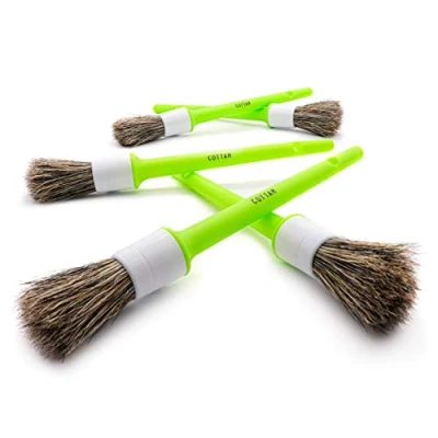 Image of COTTAM Valet Detailing Brushes (0.75&quot; Brush Set) For Cleaning and Maintenance of Cars, Vans, Motorbikes Bicycles