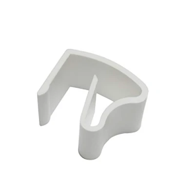 Image of GARDINIA 6 x Universal Aluminium Blind Clamp Brackets Supports Mounting No Screws Drilling Plastic White