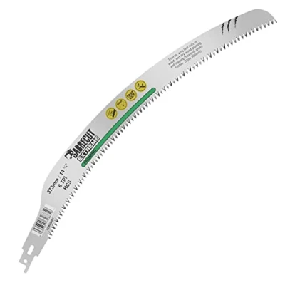 Image of 1 x SabreCut SCRSG001 373mm 6 TPI Extra Long Curved Pruning Lopping Wet Wood Dry Green Timber &amp; Firewood Cutting Reciprocating Sabre Saw Blade Compatible with Bosch Dewalt Makita many others