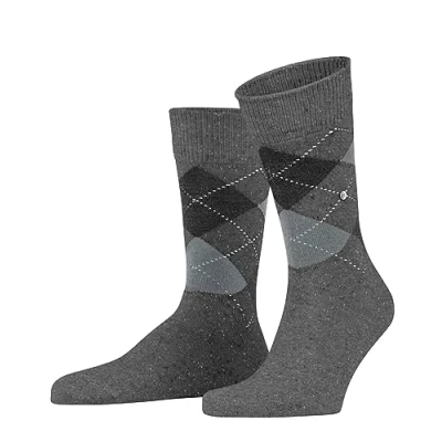Image of Burlington Dundee Socks, Men&#039;s, Size: 7.5 12, Carbon mel