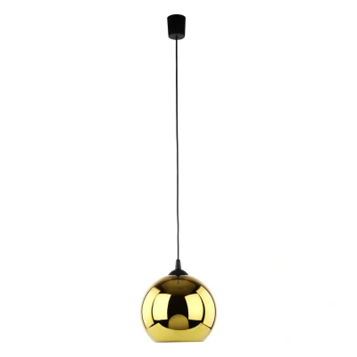 Image of Cubus Dome Pendant Ceiling Light Gold 1xE27