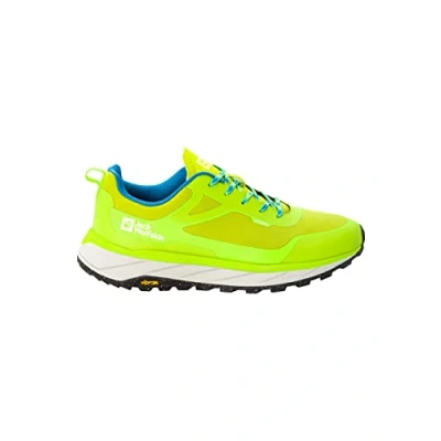 Image of Jack Wolfskin Men&#039;s TERRASHELTER Low M Walking Shoe, Lime/Blue, 9 UK