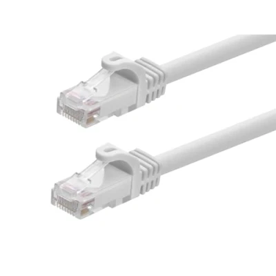 Image of Monoprice 50 Feet FLEXboot Series 24AWG Cat6 550MHz UTP Ethernet Bare Copper Network Cable, White (109818)