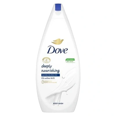 Image of Dove Deeply Nourishing Body Wash Cleanser Shower Gel For Sensitive Skin Softer, Smoother After One 720 Ml