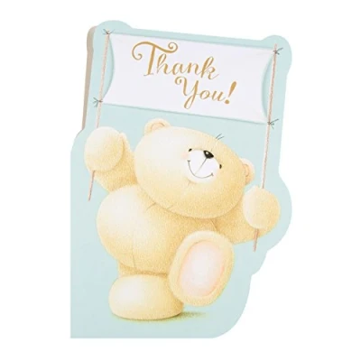 Image of Hallmark 25502271 Medium &quot;Just For You&quot; Forever Friends Thank You Card [Old Model]