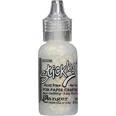 Image of Stickles Glitter Glues Ranger Industries Stickles, Icicle, Silver