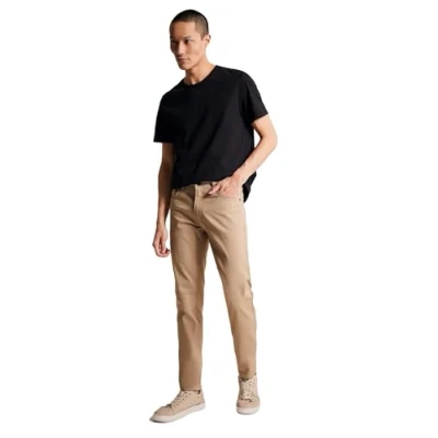 Image of DeFacto Men&#039;s R0298AZ Trousers, Beige, 36 W/34 L