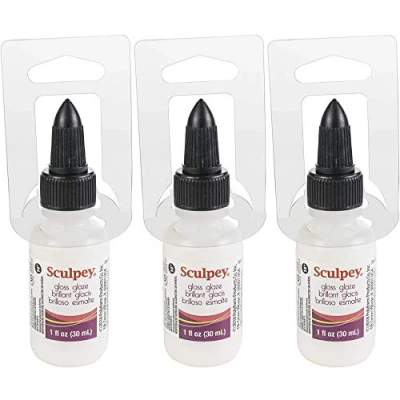 Image of Bulk Buy: Polyform Sculpey Glaze 1 Ounce Glossy (3 Pack)