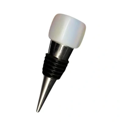 Image of VIE Metal Wine Bottle Stopper, Opalite