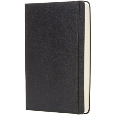 Image of Amazon Basics Daily Planner and Journal(6 months), Hard Cover, 14.8 x 21 cm, Black