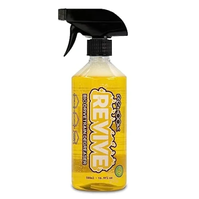 Image of Rehook Revive Bio Drivetrain Degreaser 500ml Plant Based, Biodegradable, Effective Bicycle Cleaner Chain Cleaning Spray Safe on All Surfaces, Suitable for Bike Types