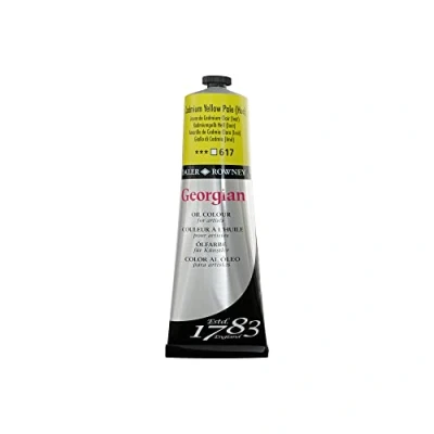Image of Daler Rowney Georgian Oil Paint, Aluminium Tube, 7.61oz 225 ml, Cadmium Yellow Pale Hue