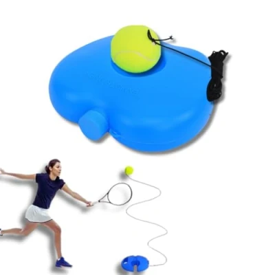 Image of FFitness SWING BALL TENNIS TRAINING PADEL TRAINER PORTABLE TOOL WITH ELASTIC ROPE FOR BEGINNERS, PRO REFLEX