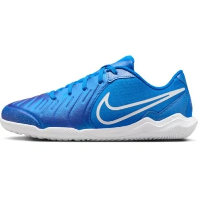Image of Nike Unisex Kids Legend 10 Academy Ic Football Shoe, Signal Blue White, 5 UK