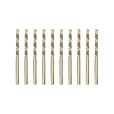 Image of Meccion HSS Cobalt Jobber Drill Bit 10pcs 2.5mm Twist for Drilling Stainless Steel and Metal