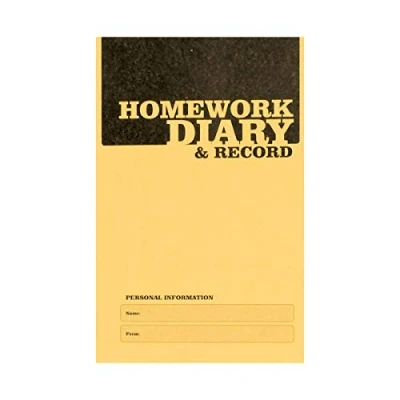 Image of Silvine A6 Homework Diary Yellow (Pack of 20)