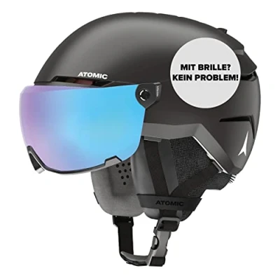 Image of ATOMIC Unisex&#039;s Savor Visor Stereo Ski Helmet, Black, Medium