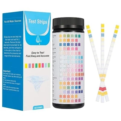 Image of Water Quality Test Kits 16 In 1 Well Drinking Kit,Drink Lead Testing Strips 100 For Of Lead, Hardness, Iron, Copper And More