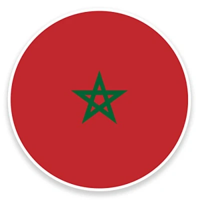 Image of 2 x 10cm Morocco Vinyl Sticker Decal Laptop Travel Luggage Car Bike Label #9153 (10cm Wide High)
