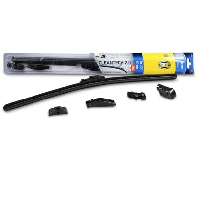 Image of HELLA 9XW 358 061 201 Cleantech Wiper Blade CT20R Flat for Right Hand Drive Vehicles 20 Inch 500 mm Front Quantity: 1
