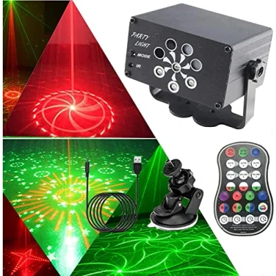 Image of DJ Disco Lights, USB Party Stage Light, 240 LED Patterns Sound Activated and Strobe Flash Effects with Remote Control for kids Birthday, Family Gathering, Karaoke, Christmas, Wedding