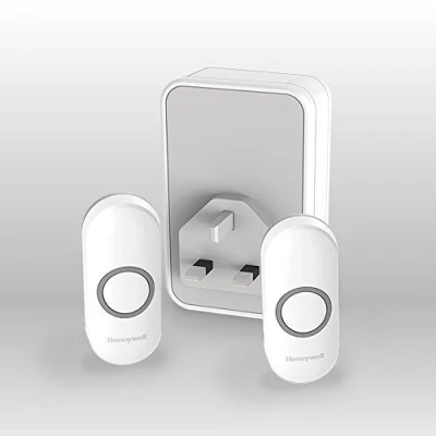 Image of Honeywell 150m Wireless Plug in Front Door/Back Door Doorbell kit