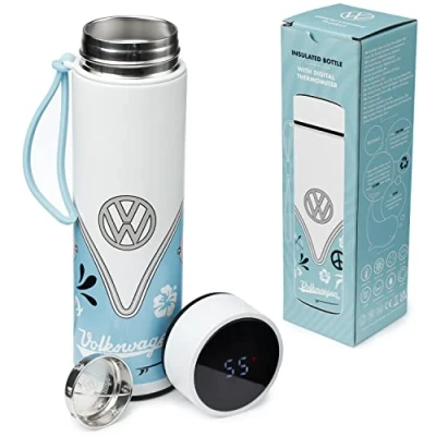 Image of Puckator Insulated Bottle, Stainless Steel PP Silicone, Multicolored, One Size