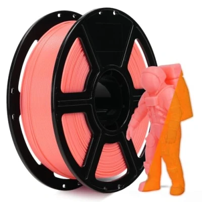 Image of FLASHFORGE Glow in The Dark Rapid PLA Filament 1.75mm, High Flow Speedy 3D Printer Luminous Red, Max 500mm/s Speed Printing, Brightness and Long Lasting Glowing Effect