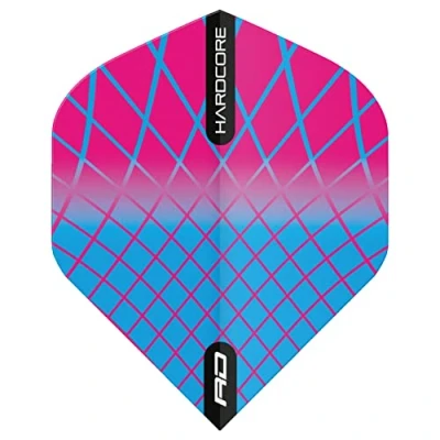 Image of RED DRAGON Hardcore Radical Harlequin Dart Flights 4 Sets Per Pack (12 in Total)