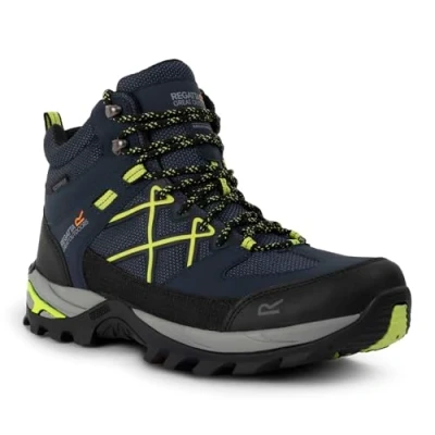 Image of Regatta Mens Samaris Iii Walking Hiking Boot, Navy Green, 10 UK