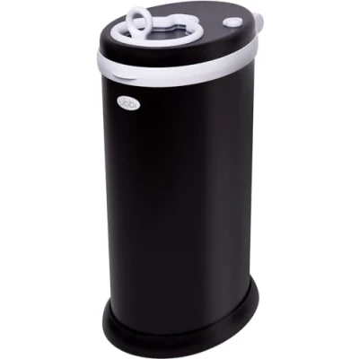 Image of Ubbi Steel Odour Locking Nappy Disposal Bin, No Special Bag Required Money Saving, Awards Winning, Modern Design Registry Must Have Matte Black