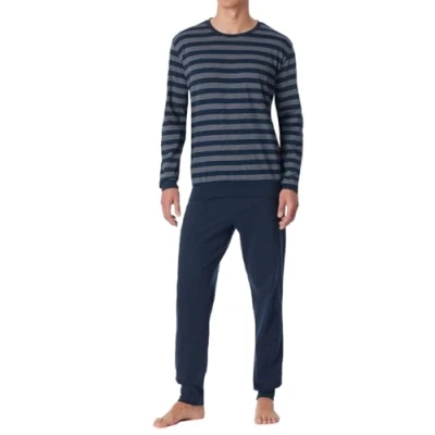 Image of Schiesser Men&#039;s Uncover Nightwear Pajama Set, Nachtblau_181534, 50