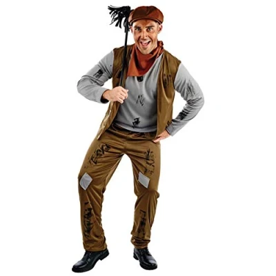 Image of Fun Shack Chimney Sweep Brush Costume, Adult Book Character Victorian Mens Costume Medium