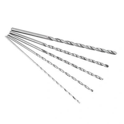 Image of 5 PCS Extra Long Twist Drill Bits, 150 mm High Speed Steel Wood 2MM 3MM 3.5MM 4MM 5MM Hardness Spiral Bit Straight Shank Set for Drilling Tool Metal