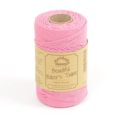 Image of 100m Everlasto &#039;Solid&#039; Beautiful Baker&#039;s Cotton Craft Twine (2mm Approx) (Pink)