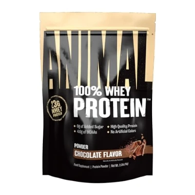 Image of Animal 100% Whey Protein Powder Blend for Pre or Post Workout, Recovery an Anytime Boost Low Sugar Chocolate, 1 kg