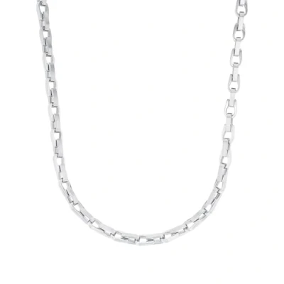 Image of s.Oliver necklace stainless steel men&#039;s necklace, 50+5 cm, silver, comes in jewelry gift box