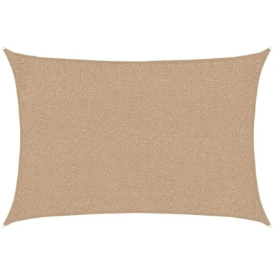 Image of vidaXL Sunshade Sail 160 g/m² Taupe 2x3 m HDPE