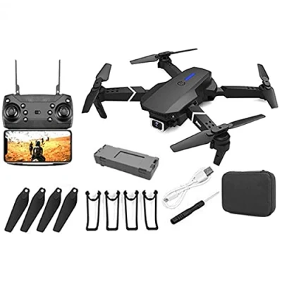 Image of GPS Drone E88 Pro for Adults 4K Camera Foldable Live Video RC Quadcopter Aircrafts with 1Battery Configuration Upgrade