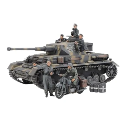 Image of Tamiya 25209 000 1:35 Dt. PzKpfw.IV Ausf.G m. Krad Ost F. Model Making, Plastic, Assembly, Tank Kit
