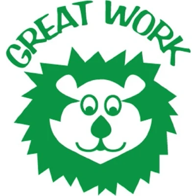 Image of &quot;Great Work&quot; Self inking teacher reward stamp X12143