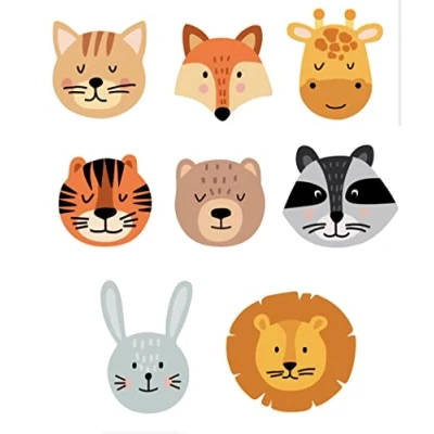 Image of 8 x Children&#039;s knee patches, screen printed, iron on for repairing and decorating trousers, jackets, sweaters, backpacks, robes, etc.