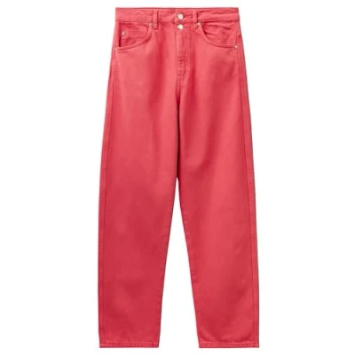 Image of United Colors of Benetton Women&#039;s Pantalone 4LYXDE018 Jeans, Rosa Salmone Denim 11F, One Size