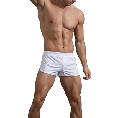 Image of GYMAPE Mens Gym Bodybuilding Workout Sprots Shorts Cotton Blue XL