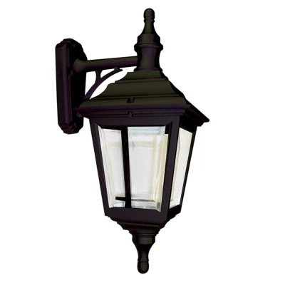 Image of Kerry 1 Light Outdoor Coastal Wall Lantern Black IP44, E27