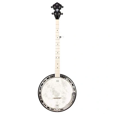 Image of Ortega Raven Series OBJE400TCO L Banjo 5 String Lefty Transparent Charcoal + Gig Bag