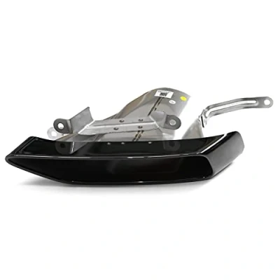 Image of Audi 8W0071762B Tailpipe Trim Right Black for Quattro + Automatic 2.0T (150kW and 195kW)